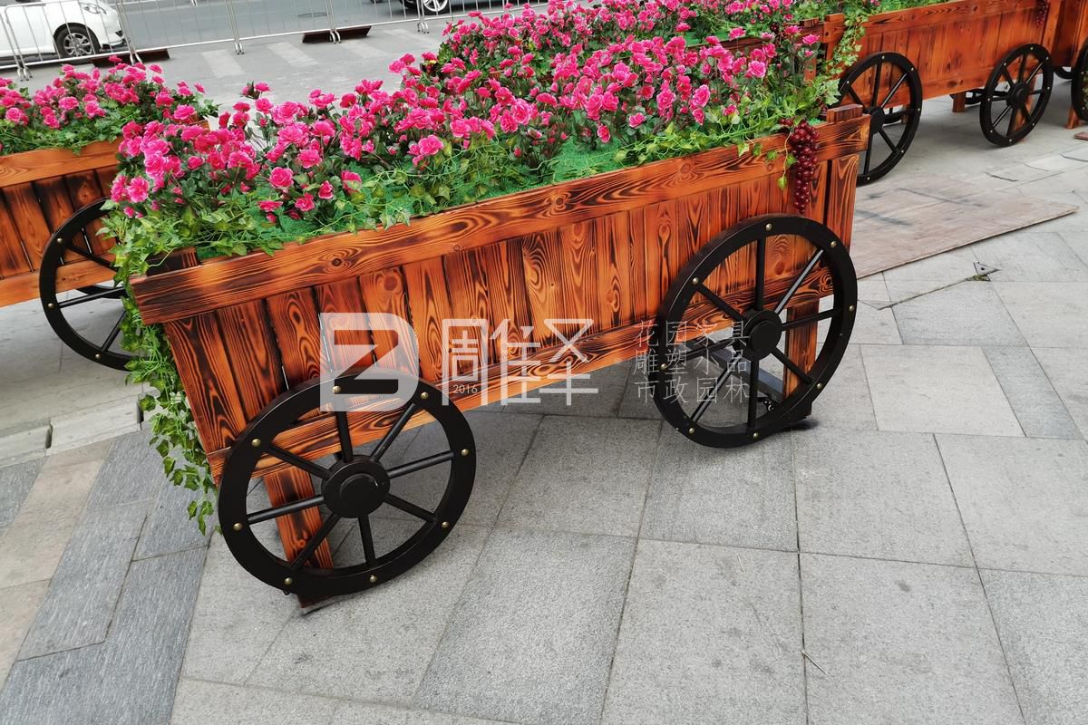 广东东莞常平翔龙天地户外花车假花制作摆放(图7)