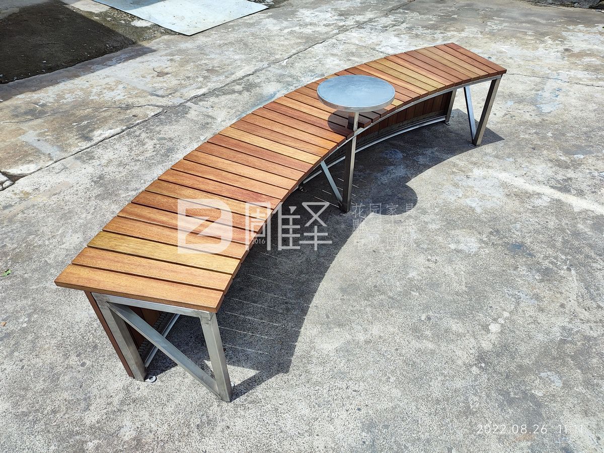 深圳Opower商业广场JPG奶茶店现场定制钢结构实木椅(图6)